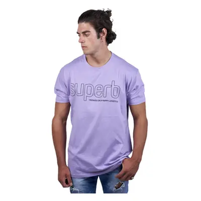 Superb 1982 SPRBCA2001-PURPLE men's T shirt in Purple