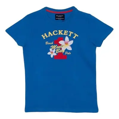 Hackett HK500152-545 boys's Children's T shirt in Blue