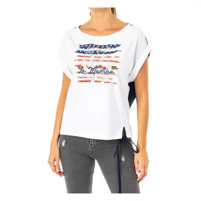 La Martina LWR308-B0043 women's T shirt in Multicolour