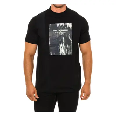 Karl Lagerfeld 755052534225-990 men's T shirt in Black