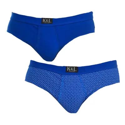 Kisses&Love KLS4-2010-CIRCLES men's Underpants / Brief in Blue