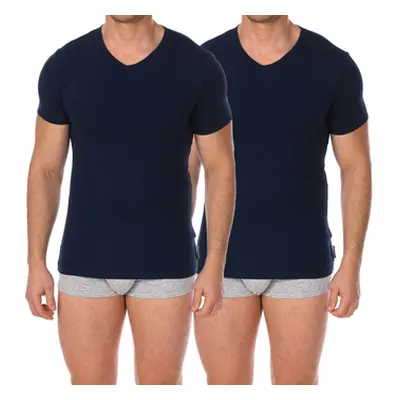 Bikkembergs BKK1UTS02BI-NAVY men's T shirt in Marine