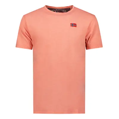 Geographical Norway SY1363HGN-Coral men's T shirt in Red