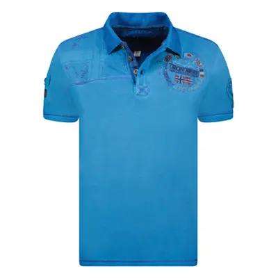 Geo Norway SY1307HGN-Blue men's Polo shirt in Blue