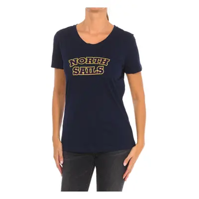 North Sails 9024320-800 women's T shirt in Marine