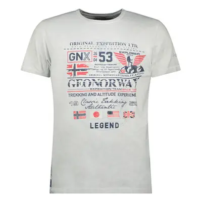 Geo Norway SW1562HGNO-LIGHT GREY men's T shirt in Grey