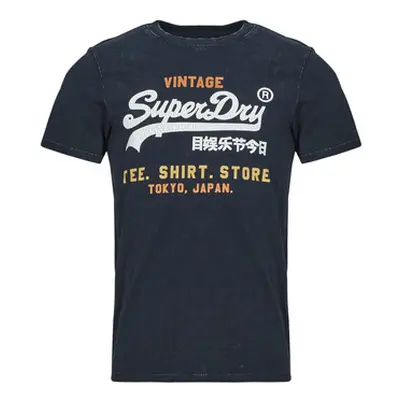 Superdry BI CALI RELAXED men's T shirt in Marine