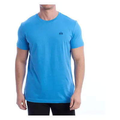 La Martina XMR010-JS206-07033 men's T shirt in Blue