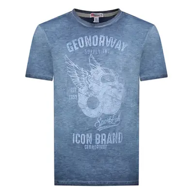 Geo Norway SY1360HGN-Navy men's T shirt in Blue