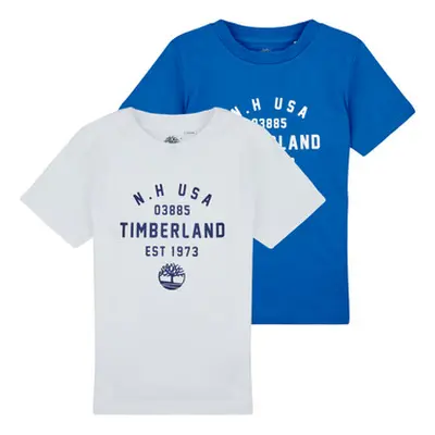 Timberland T60426 boys's Children's T shirt in Multicolour