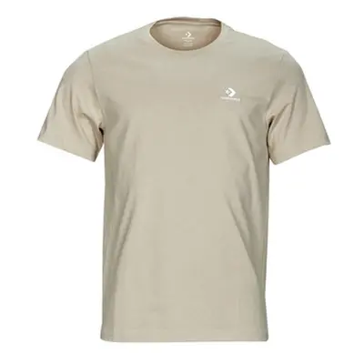 Converse GO-TO EMBROIDERED STAR CHEVRON TEE men's T shirt in Beige