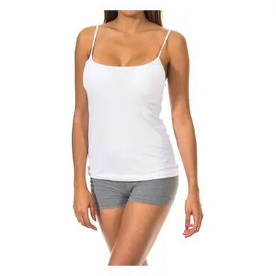 Janira 1045044-BLANCO women's Vest top in White