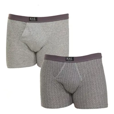 Kisses&Love KLB3-2011-GRAY men's Boxers in Grey