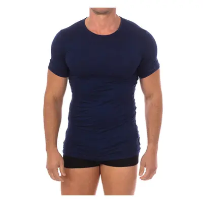 Bikkembergs BKK1UTS03SI-NAVY men's T shirt in Marine