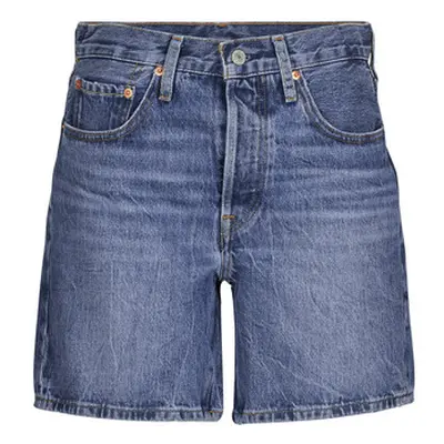 Levis 501® MID THIGH SHORT women's Shorts in Blue