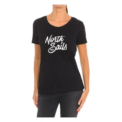 North Sails 9024300-999 women's T shirt in Black