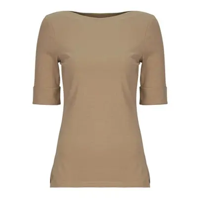 Lauren Ralph Lauren JUDY women's T shirt in Beige