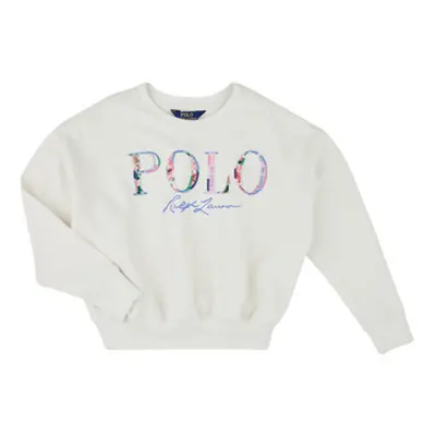 Polo Ralph Lauren BBBLPOLOPO-KNIT SHIRTS-SWEATSHIRT girls's Children's Sweatshirt in Beige