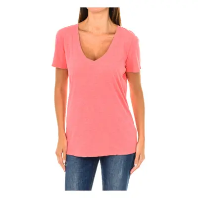 Armani jeans 3Y5T45-5JZMZ-1480 women's T shirt in Red