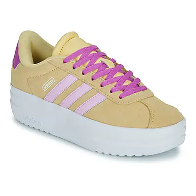 Adidas VL COURT BOLD J girls's Children's Shoes (Trainers) in Yellow