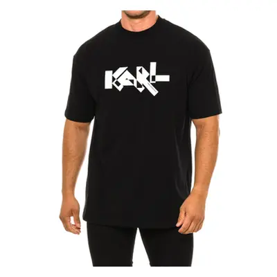 Karl Lagerfeld 755261533221-991 men's T shirt in Black