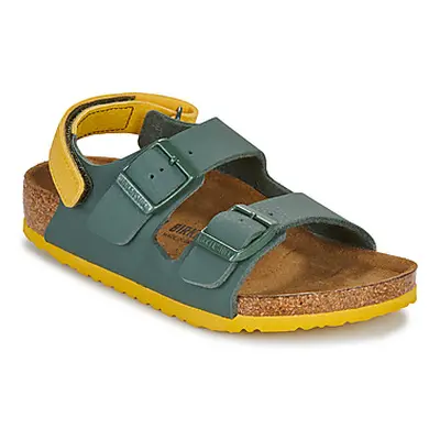 BIRKENSTOCK Milano AS Kids BF Desert Soil Thyme/Ochr boys's Children's Sandals in Green