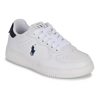 Polo Ralph Lauren MASTER COURT girls's Children's Shoes (Trainers) in White