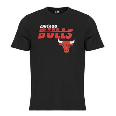 New-Era NBA ESSENTIALS TEE CHICAGO BULLS men's T shirt in Black