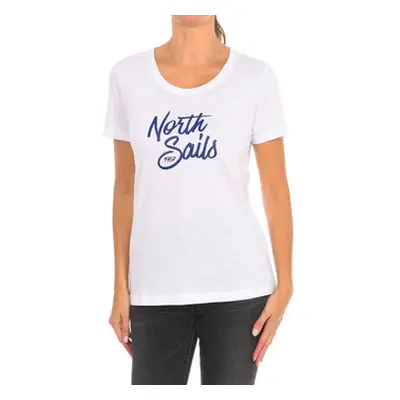 North Sails 9024300-101 women's T shirt in White