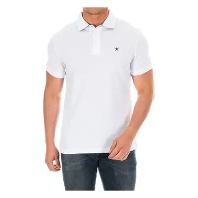 Hackett HM561798-800 men's Polo shirt in White