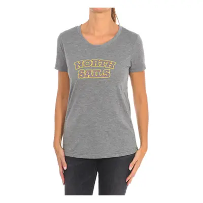 North Sails 9024320-926 women's T shirt in Grey