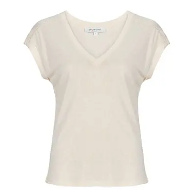 Morgan DEMA women's T shirt in Beige