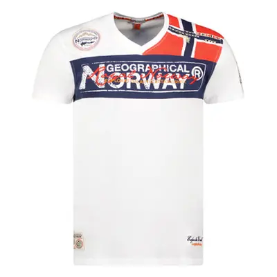 Geographical Norway SX1130HGN-White men's T shirt in White