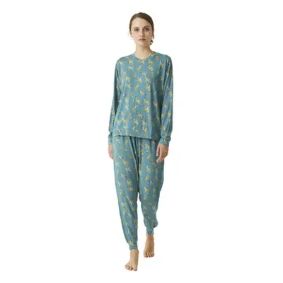 J&j Brothers JJBDP0600 women's Sleepsuits in Blue