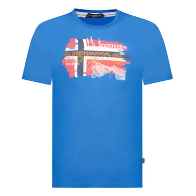 Geographical Norway SY1366HGN-Blue men's T shirt in Blue