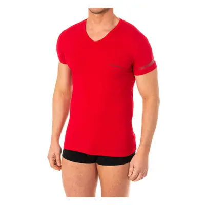 Emporio Armani 110810-8P723-17574 men's T shirt in Red