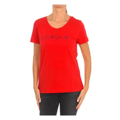 North Sails 9024330-230 women's T shirt in Red