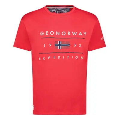 Geo Norway SY1355HGN-Red men's T shirt in Red