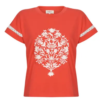 Derhy ZIBELINE TEE SHIRT women's T shirt in Orange