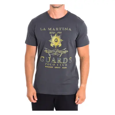 La Martina TMRG30-JS206-09131 men's T shirt in Grey