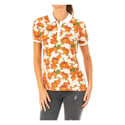 La Martina LWP007-F1024 women's Polo shirt in Multicolour