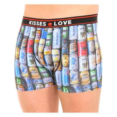 Kisses&Love KLB5-10004 men's Boxers in Multicolour