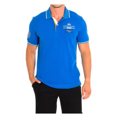 La Martina TMP329-PK001-07105 men's Polo shirt in Blue