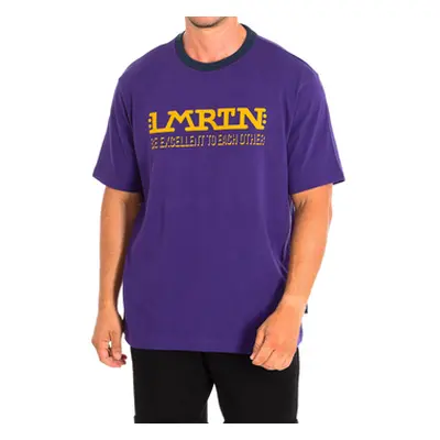 La Martina TMR302-JS303-05007 men's T shirt in Purple