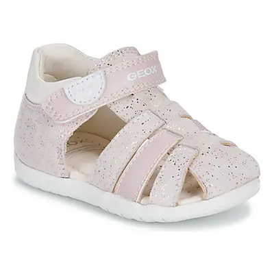 Geox B SANDAL MACCHIA GIRL girls's Children's Sandals in Pink