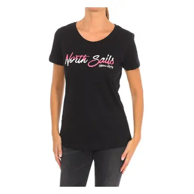 North Sails 9024310-999 women's T shirt in Black