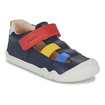 Geox B STEPPIEUP BOY boys's Children's Sandals in Blue