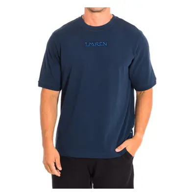 La Martina TMR008-JS303-07017 men's T shirt in Marine