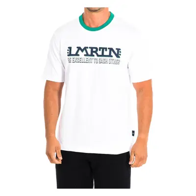 La Martina TMR302-JS303-00001 men's T shirt in White