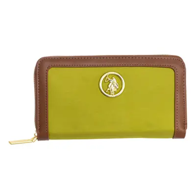 U.S Polo Assn. BIUHU6057WIP-GREENTAN women's Purse wallet in Multicolour